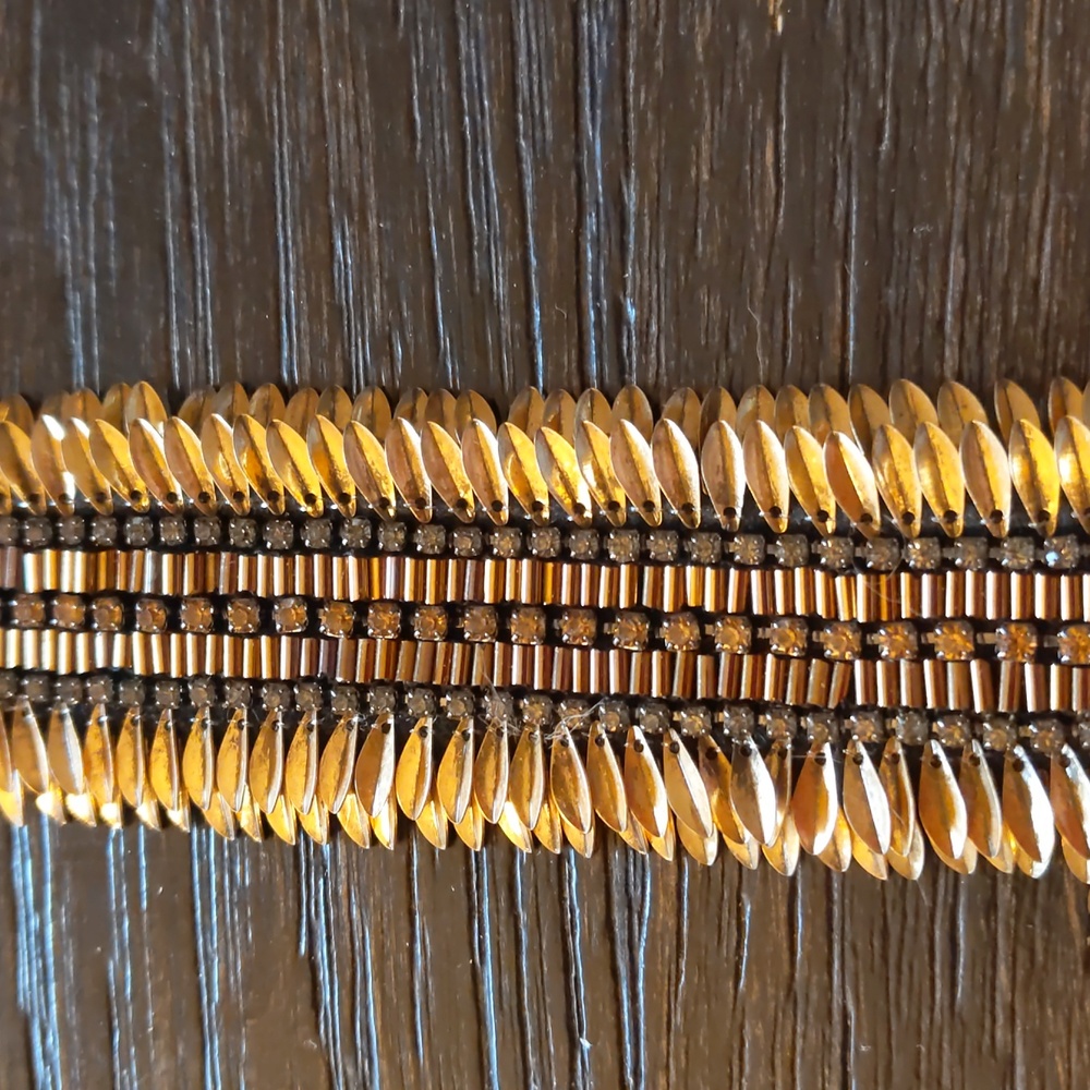 S&D Gold Rhinestone Bracelet - Picture 3 of 8